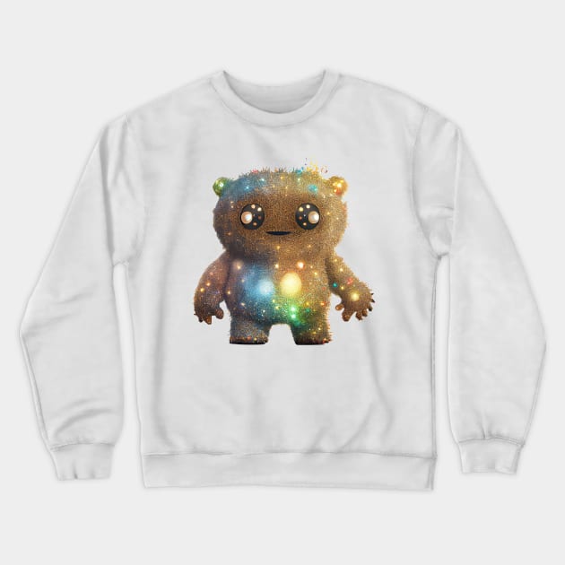 Glimmer the Sparkling Monster Crewneck Sweatshirt by PixelProphets